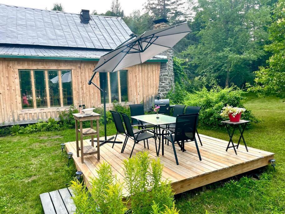Chalets Nabu La Sacacomie - Riviere - Billard Saint-Alexis-des-Monts Exterior foto