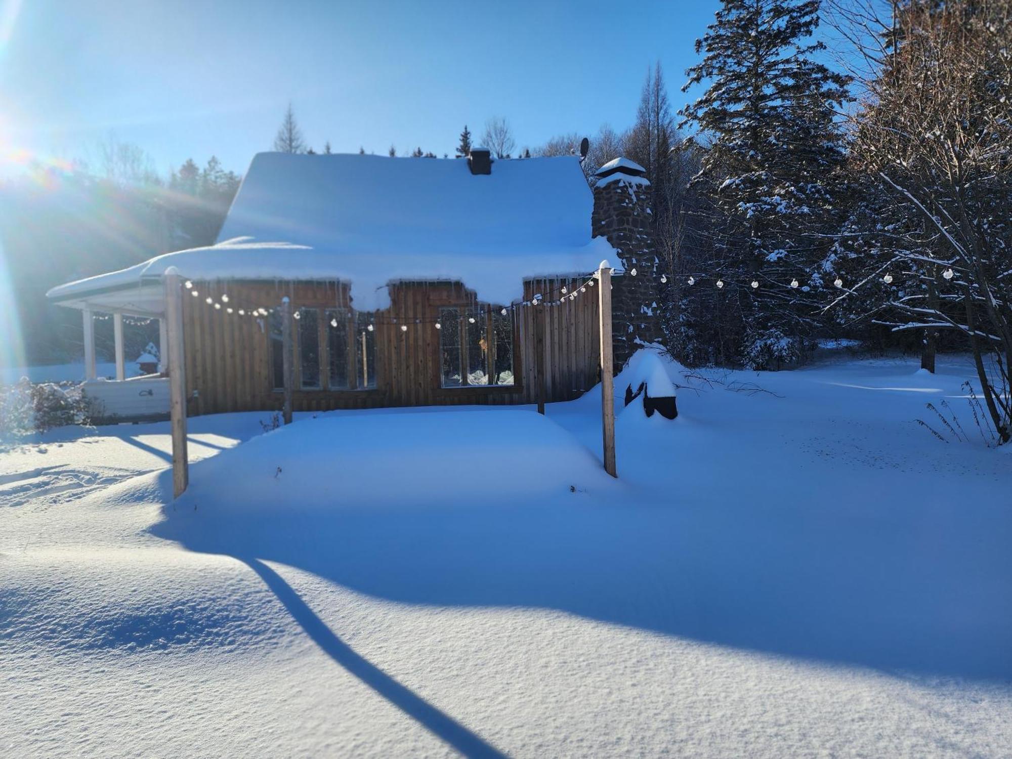 Chalets Nabu La Sacacomie - Riviere - Billard Saint-Alexis-des-Monts Exterior foto
