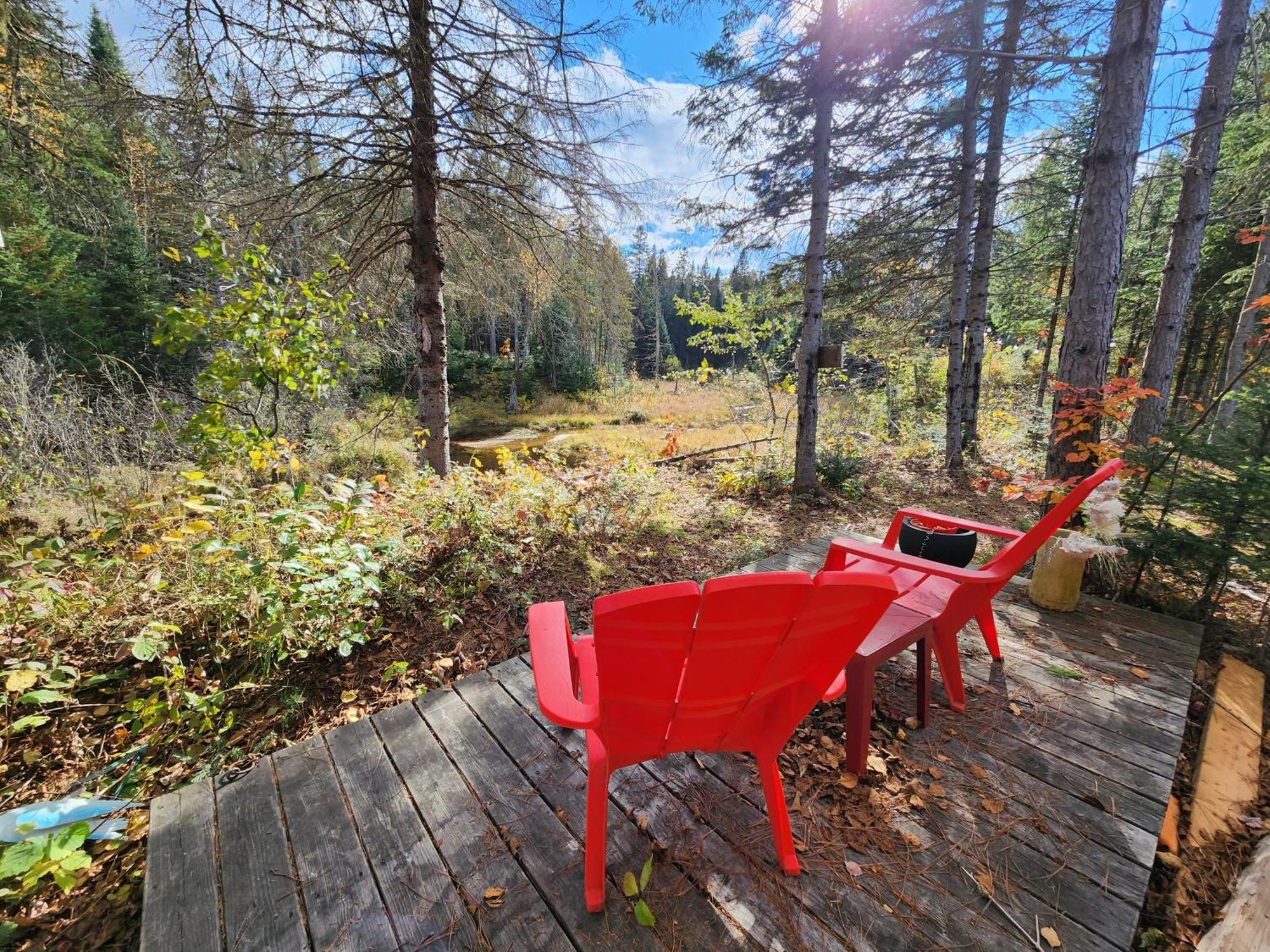 Chalets Nabu La Sacacomie - Riviere - Billard Saint-Alexis-des-Monts Exterior foto
